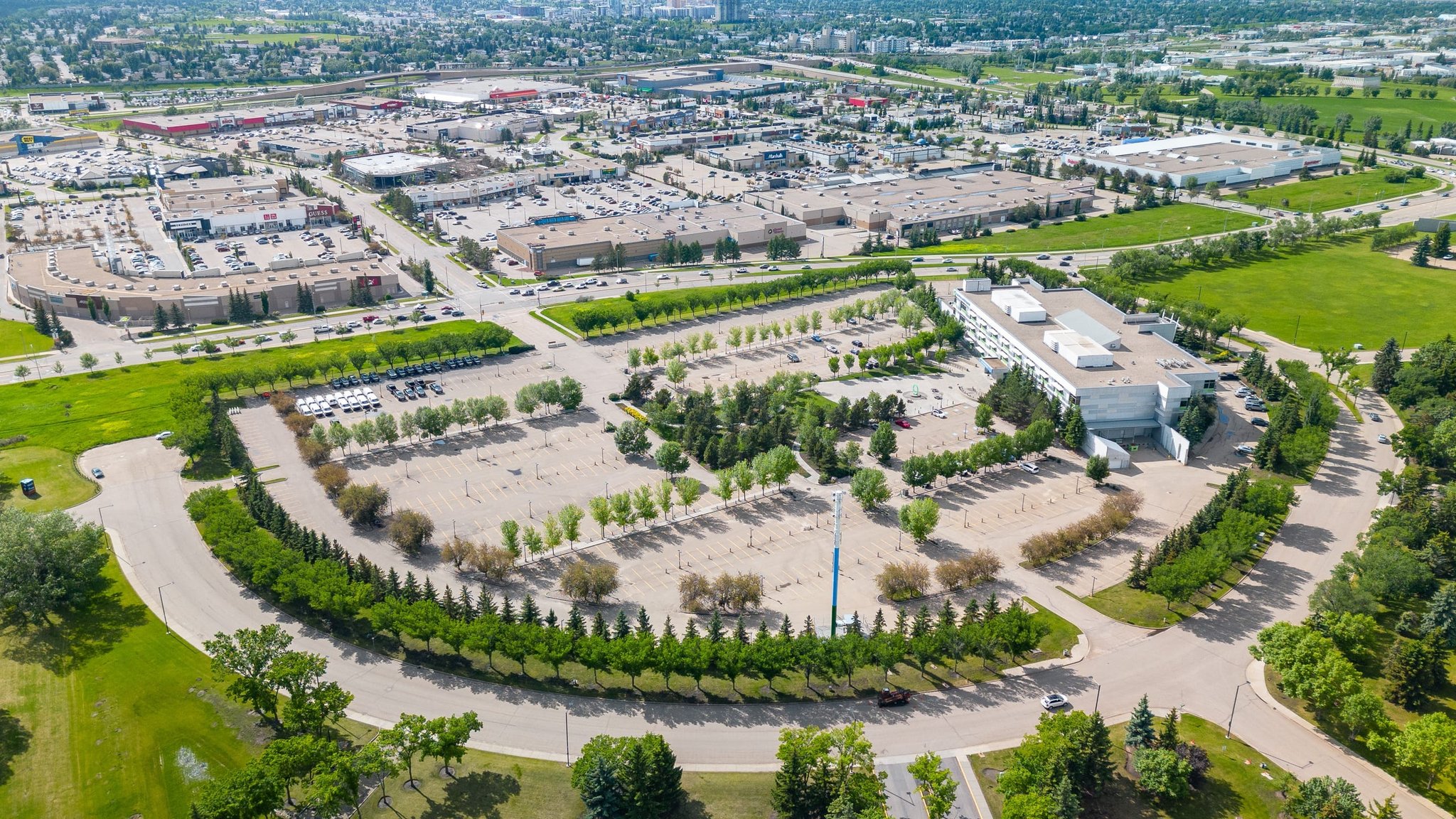 Commercial property aerial at Karl Clark
