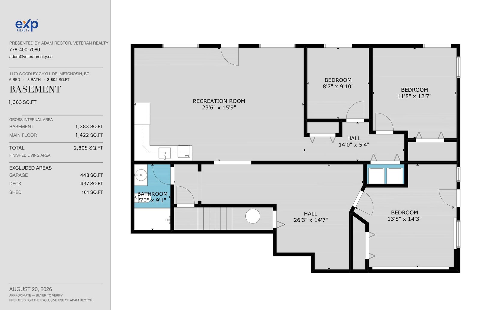 Basement floor plan