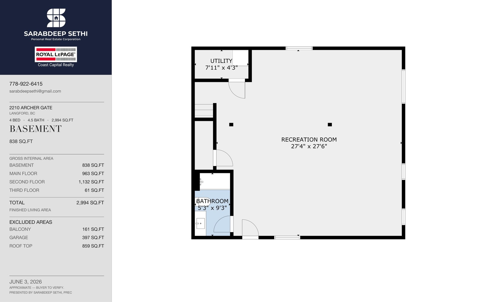 Basement floor plan